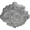 Ekena Millwork Kinsley Flowing Leaf Ceiling Medallion, 30 3/8"W x 20 3/4"H x 1"P, Ultra Pure White Crackle CM30KIUWC - alternate 3